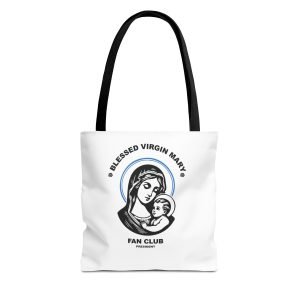 "President of the Blessed Virgin Mary Fan club" Canvas tote bag