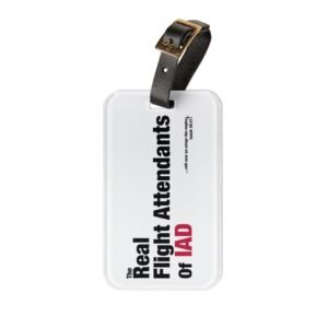 Luggage Tag — “The Real Flight Attendants of IAD”